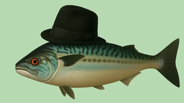 Makrel med bowlerhat